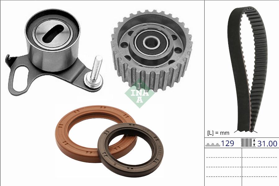 INA 530 0872 10 - Kit de distribution droxauto.com