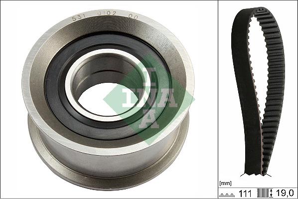 INA 530 0287 10 - Kit de distribution droxauto.com