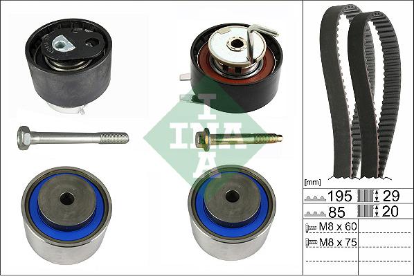 INA 530 0764 10 - Kit de distribution droxauto.com