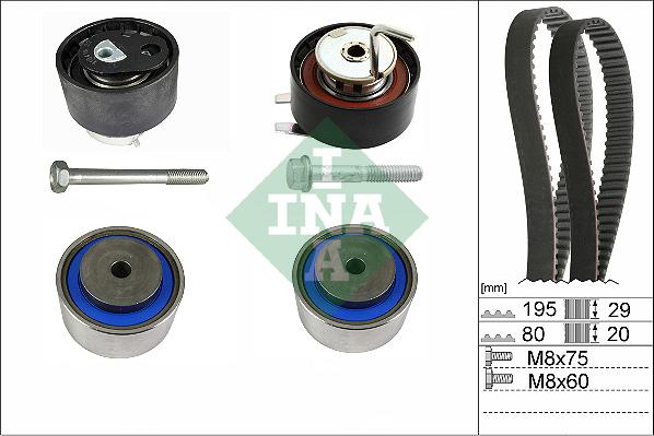 INA 530 0766 10 - Kit de distribution droxauto.com