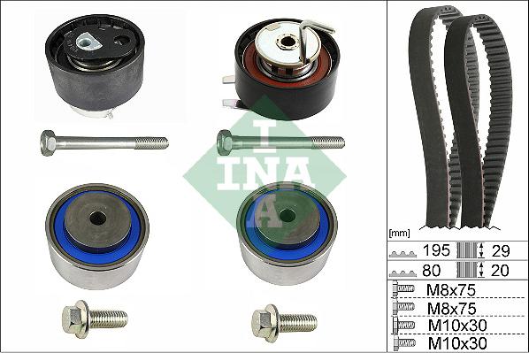 INA 530 0731 10 - Kit de distribution droxauto.com