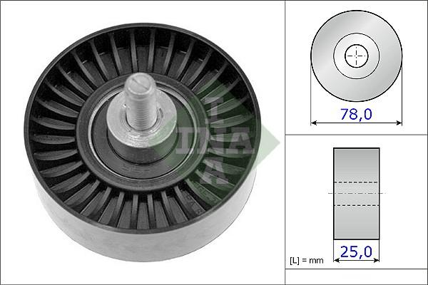 INA 532 0705 10 - Poulie renvoi / transmission, courroie trapézoïdale à nervures droxauto.com