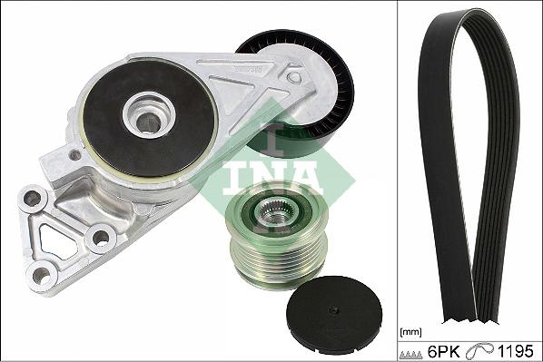 INA 529 0470 20 - Jeu de courroies trapézoïdales à nervures droxauto.com