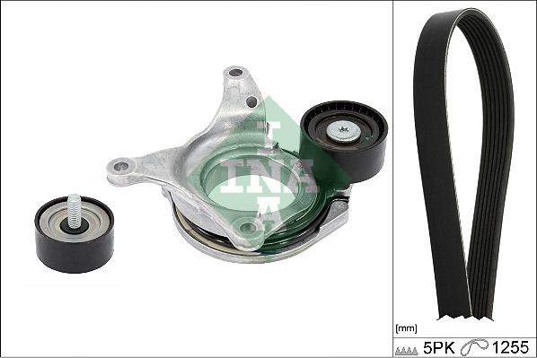 INA 529 0544 10 - Jeu de courroies trapézoïdales à nervures droxauto.com