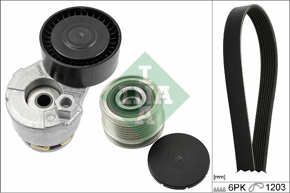 INA 529 0009 20 - Jeu de courroies trapézoïdales à nervures droxauto.com