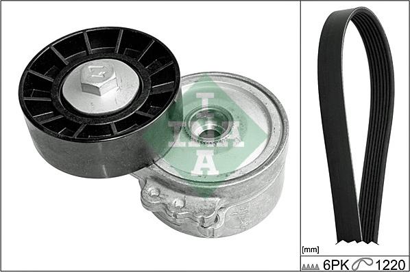 INA 529 0105 10 - Jeu de courroies trapézoïdales à nervures droxauto.com