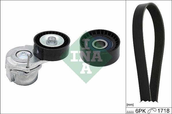 INA 529 0312 10 - Jeu de courroies trapézoïdales à nervures droxauto.com