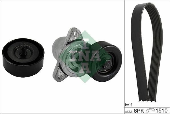 INA 529 0215 10 - Jeu de courroies trapézoïdales à nervures droxauto.com