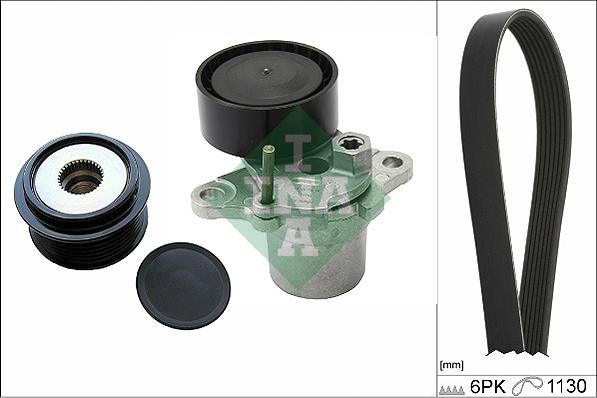 INA 529 0270 10 - Jeu de courroies trapézoïdales à nervures droxauto.com