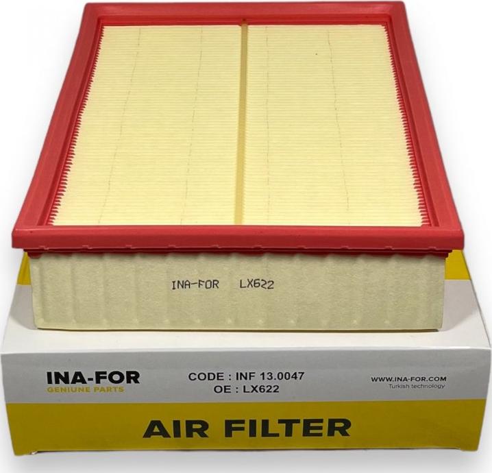 INA-FOR INF13.0047 - Filtre à air droxauto.com