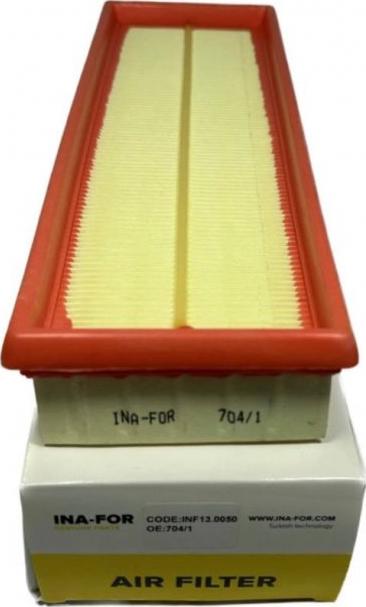 INA-FOR INF13.0050 - Filtre à air droxauto.com