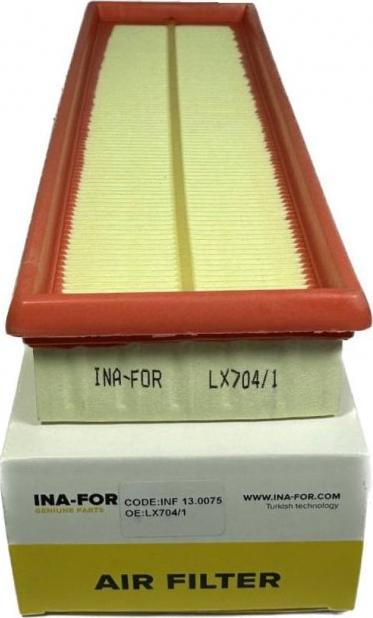INA-FOR INF13.0075 - Filtre à air droxauto.com