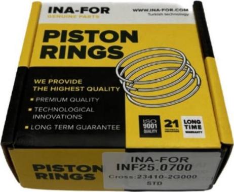 INA-FOR INF25.0700 - Piston droxauto.com
