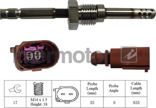 INTERMOTOR 27092 - Capteur, température des gaz droxauto.com