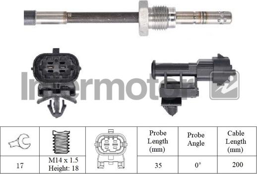 INTERMOTOR 27046 - Capteur, température des gaz droxauto.com