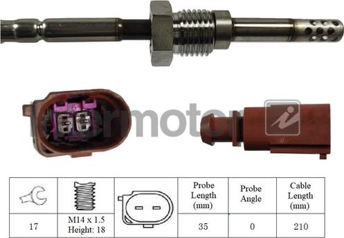 INTERMOTOR 27058 - Capteur, température des gaz droxauto.com