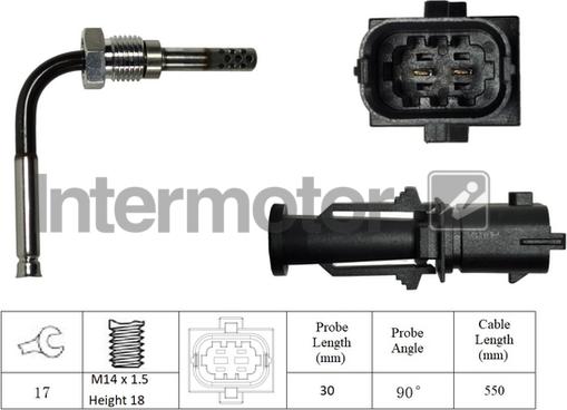 INTERMOTOR 27023 - Capteur, température des gaz droxauto.com