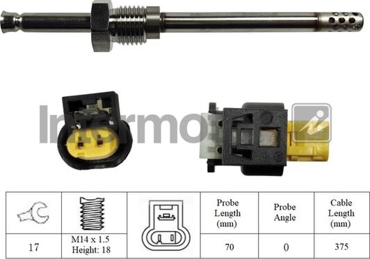 INTERMOTOR 27174 - Capteur, température des gaz droxauto.com