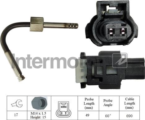 INTERMOTOR 27178 - Capteur, température des gaz droxauto.com