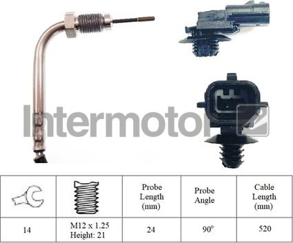 INTERMOTOR 27244 - Capteur, température des gaz droxauto.com