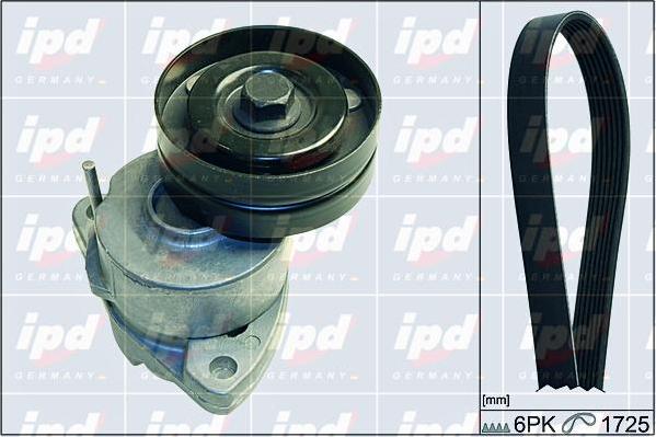 IPD 20-1894 - Jeu de courroies trapézoïdales à nervures droxauto.com