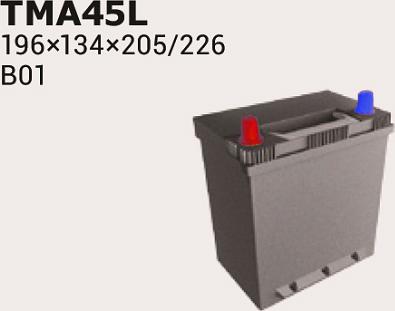 IPSA TMA45L - Batterie de démarrage droxauto.com