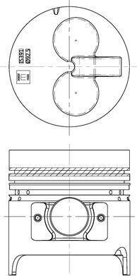 IZUMI DMPS87325WAL2050 - Piston droxauto.com