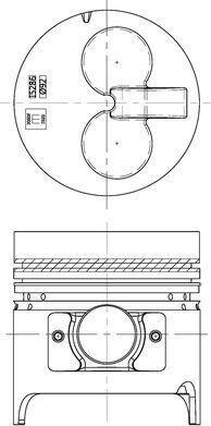 IZUMI DMPS87325WAL2 - Piston droxauto.com