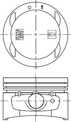 IZUMI DWPS740220WL2 - Piston droxauto.com