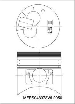 IZUMI MFPS048373WL2050 - Piston droxauto.com
