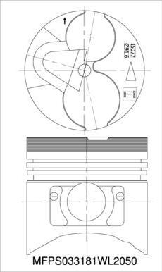 IZUMI MFPS033181WL2050 - Piston droxauto.com