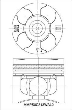 IZUMI MMPS0C313WAL2 - Piston droxauto.com