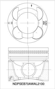IZUMI NDPSEB70AWAL2100 - Piston droxauto.com