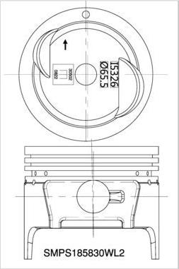IZUMI SMPS185830WL2 - Piston droxauto.com