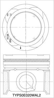 IZUMI TYPS0E020WAL2 - Piston droxauto.com