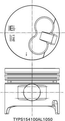 IZUMI TYPS154100AL1050 - Piston droxauto.com