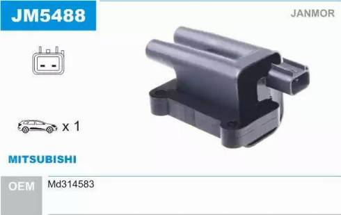 Janmor JM5488 - Bobine d'allumage droxauto.com