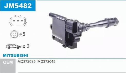 Janmor JM5482 - Bobine d'allumage droxauto.com