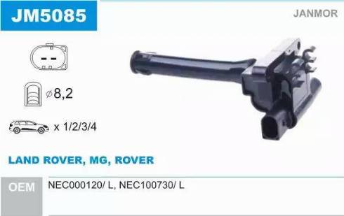 Janmor JM5085 - Bobine d'allumage droxauto.com
