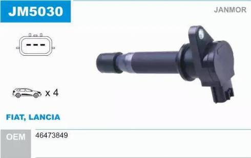 Janmor JM5030 - Bobine d'allumage droxauto.com