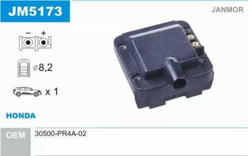 Janmor JM5173 - Bobine d'allumage droxauto.com