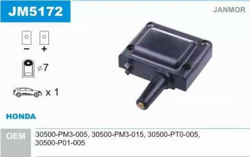 Janmor JM5172 - Bobine d'allumage droxauto.com