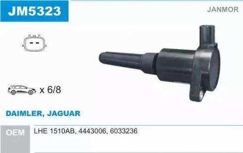 Janmor JM5323 - Bobine d'allumage droxauto.com