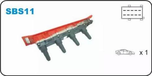 Janmor SBS11 - Bobine d'allumage droxauto.com