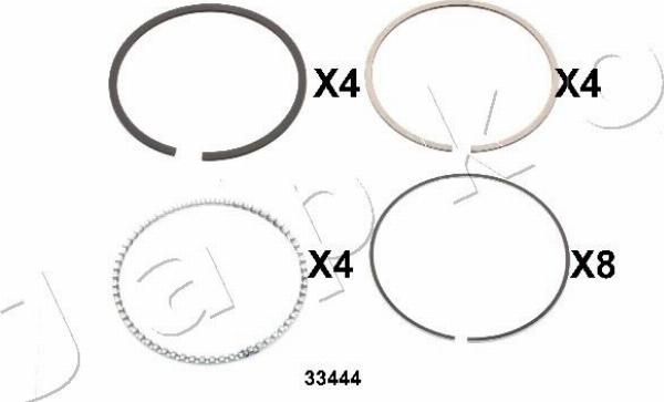 Japko 433444J - Segment de piston droxauto.com