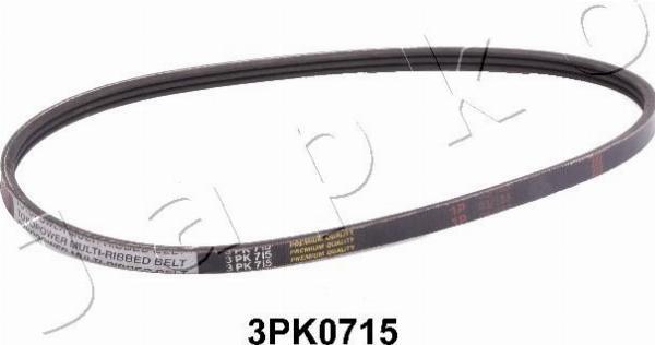 Japko 3PK0715 - Courroie trapézoïdale à nervures droxauto.com