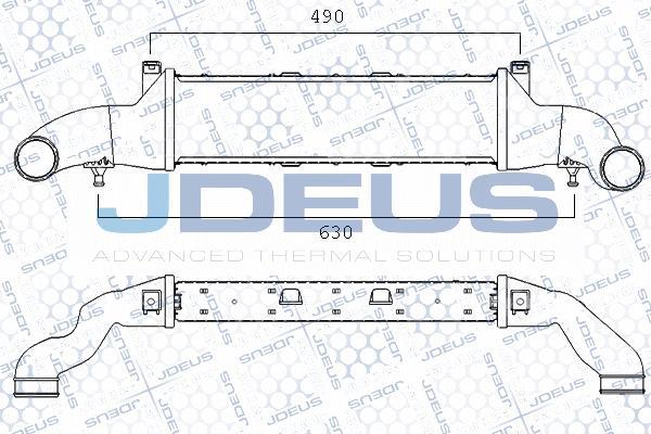 Jdeus 817M32A - Intercooler, échangeur droxauto.com