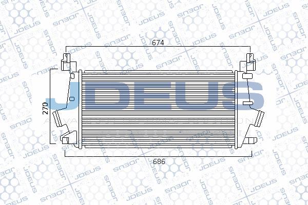 Jdeus 820M75A - Intercooler, échangeur droxauto.com