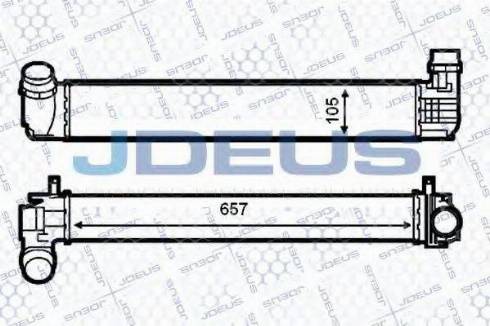 Jdeus 823M90 - Intercooler, échangeur droxauto.com