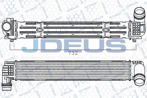 Jdeus 823M91A - Intercooler, échangeur droxauto.com
